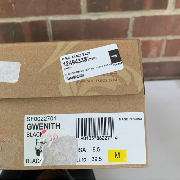 Sofft Womens Gwenith Black Leather block heel Ankle Boots Shoes US 8.5 M - Picture 10 of 10